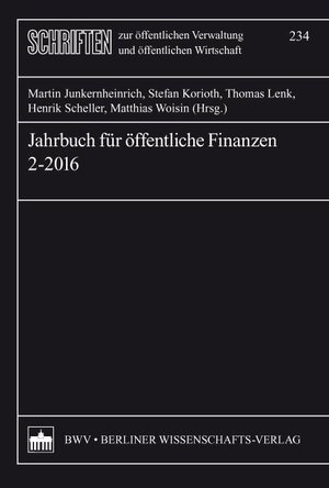 Buchcover Jahrbuch für öffentliche Finanzen 2-2016  | EAN 9783830521433 | ISBN 3-8305-2143-X | ISBN 978-3-8305-2143-3