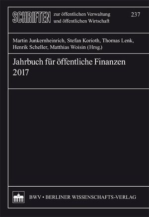 Buchcover Jahrbuch für öffentliche Finanzen 2017  | EAN 9783830522225 | ISBN 3-8305-2222-3 | ISBN 978-3-8305-2222-5
