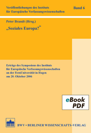 Buchcover "Soziales Europa?"  | EAN 9783830524984 | ISBN 3-8305-2498-6 | ISBN 978-3-8305-2498-4