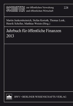 Buchcover Jahrbuch für öffentliche Finanzen 2013  | EAN 9783830529552 | ISBN 3-8305-2955-4 | ISBN 978-3-8305-2955-2