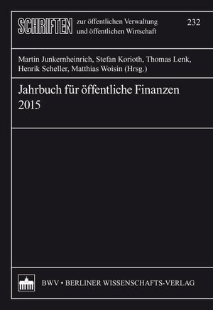 Buchcover Jahrbuch für öffentliche Finanzen 2015  | EAN 9783830529606 | ISBN 3-8305-2960-0 | ISBN 978-3-8305-2960-6