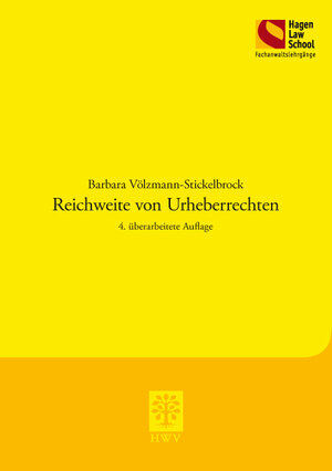 Buchcover Reichweite von Urheberrechten | Barbara Völzmann-Stickelbrock | EAN 9783830534969 | ISBN 3-8305-3496-5 | ISBN 978-3-8305-3496-9