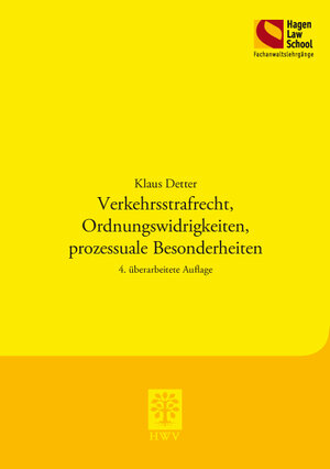 Buchcover Verkehrsstrafrecht, Ordnungswidrigkeiten, prozessuale Besonderheiten | Klaus Detter | EAN 9783830535072 | ISBN 3-8305-3507-4 | ISBN 978-3-8305-3507-2