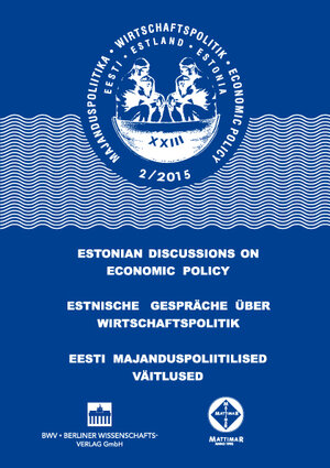 Buchcover Estnische Gespräche über Wirtschaftspolitik 2/2015  | EAN 9783830535218 | ISBN 3-8305-3521-X | ISBN 978-3-8305-3521-8