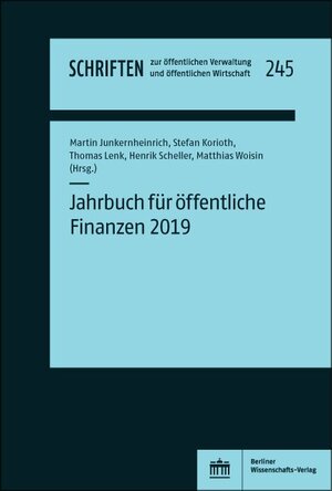 Buchcover Jahrbuch für öffentliche Finanzen (2019)  | EAN 9783830539582 | ISBN 3-8305-3958-4 | ISBN 978-3-8305-3958-2