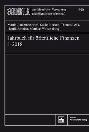 Buchcover Jahrbuch für öffentliche Finanzen 1-2018  | EAN 9783830540472 | ISBN 3-8305-4047-7 | ISBN 978-3-8305-4047-2