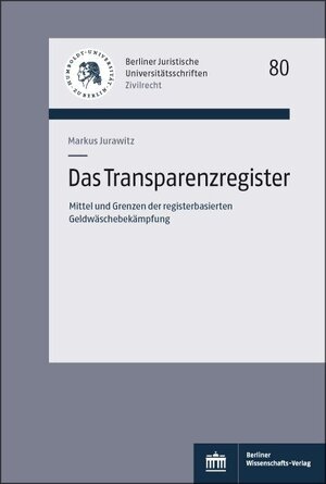 Buchcover Das Transparenzregister | Markus Jurawitz | EAN 9783830543596 | ISBN 3-8305-4359-X | ISBN 978-3-8305-4359-6
