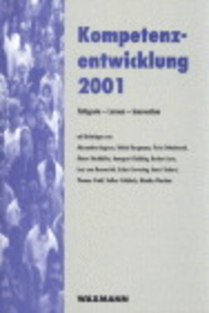 Buchcover Kompetenzentwicklung 2001  | EAN 9783830911173 | ISBN 3-8309-1117-3 | ISBN 978-3-8309-1117-3