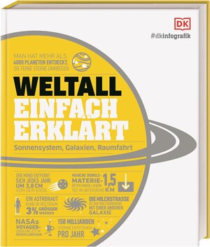 Buchcover #dkinfografik. Weltall einfach erklärt | Abigail Beall | EAN 9783831043446 | ISBN 3-8310-4344-2 | ISBN 978-3-8310-4344-6