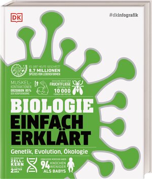 Buchcover #dkinfografik. Biologie einfach erklärt | Jack Challoner | EAN 9783831048205 | ISBN 3-8310-4820-7 | ISBN 978-3-8310-4820-5
