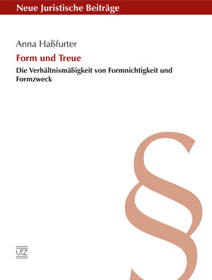 Buchcover Form und Treue | Anna Haßfurter | EAN 9783831644599 | ISBN 3-8316-4459-4 | ISBN 978-3-8316-4459-9