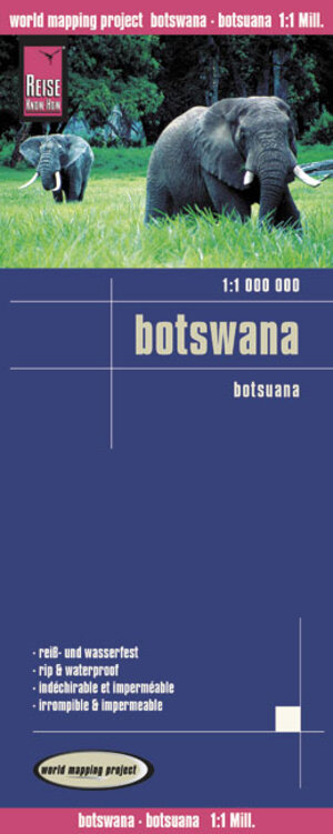 Reise Know-How Landkarte Botswana (1:1.000.000): GPS-tauglich, reiß- und wasserfest: world mapping project