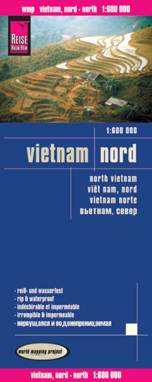 Reise Know-How Landkarte Vietnam Nord (1:600.000): world mapping project