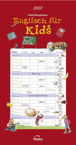 Englisch für Kids Familienkalender 2007.