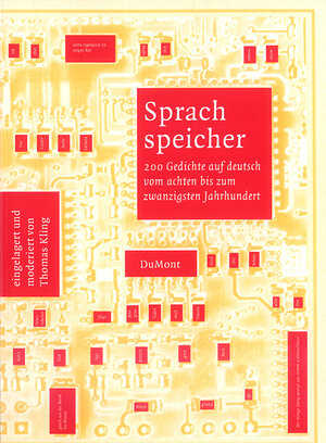 Buchcover Sprachspeicher | Thomas Kling | EAN 9783832158132 | ISBN 3-8321-5813-8 | ISBN 978-3-8321-5813-2
