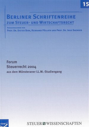 Buchcover Forum Steuerrecht 2004  | EAN 9783832238797 | ISBN 3-8322-3879-4 | ISBN 978-3-8322-3879-7