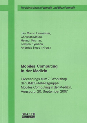 Buchcover Mobiles Computing in der Medizin  | EAN 9783832261696 | ISBN 3-8322-6169-9 | ISBN 978-3-8322-6169-6