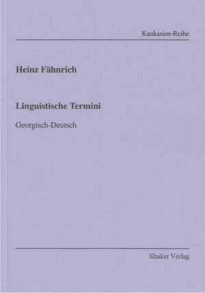 Buchcover Linguistische Termini | Heinz Fähnrich | EAN 9783832272319 | ISBN 3-8322-7231-3 | ISBN 978-3-8322-7231-9