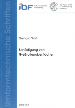 Buchcover Schädigung von Gießrollenoberflächen | Gerhard Gräf | EAN 9783832298579 | ISBN 3-8322-9857-6 | ISBN 978-3-8322-9857-9