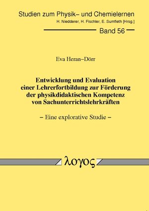 Buchcover Entwicklung und Evaluation einer Lehrerfortbildung zur Förderung der physikdidaktischen Kompetenz von Sachunterrichtslehrkräften | Eva Heran-Dörr | EAN 9783832513771 | ISBN 3-8325-1377-9 | ISBN 978-3-8325-1377-1