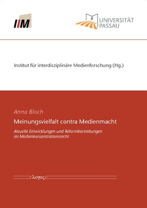 Buchcover Meinungsvielfalt contra Medienmacht | Anna Bloch | EAN 9783832534868 | ISBN 3-8325-3486-5 | ISBN 978-3-8325-3486-8