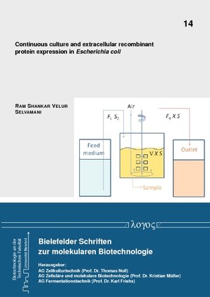 Buchcover Continuous culture and extracellular recombinant protein expression in Escherichia coli | Ram Shankar Velur Selvamani | EAN 9783832539511 | ISBN 3-8325-3951-4 | ISBN 978-3-8325-3951-1