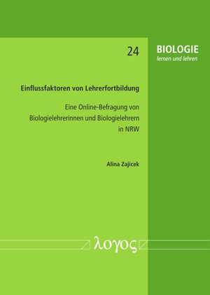 Buchcover Einflussfaktoren von Lehrerfortbildung | Alina Zajicek | EAN 9783832548995 | ISBN 3-8325-4899-8 | ISBN 978-3-8325-4899-5