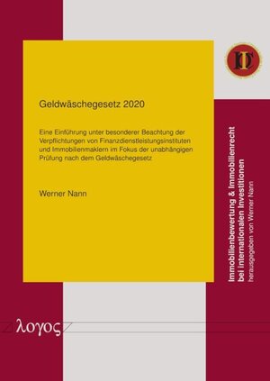 Buchcover Geldwäschegesetz 2020 | Werner Nann | EAN 9783832550769 | ISBN 3-8325-5076-3 | ISBN 978-3-8325-5076-9