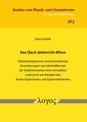 Buchcover Den (Sach-)Unterricht öffnen | Julia Eckoldt | EAN 9783832556631 | ISBN 3-8325-5663-X | ISBN 978-3-8325-5663-1