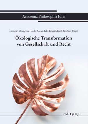 Buchcover Ökologische Transformation von Gesellschaft und Recht  | EAN 9783832557454 | ISBN 3-8325-5745-8 | ISBN 978-3-8325-5745-4