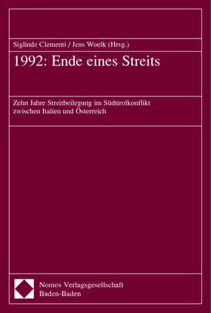 Buchcover 1992: Ende eines Streits  | EAN 9783832900717 | ISBN 3-8329-0071-3 | ISBN 978-3-8329-0071-7