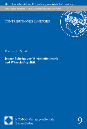 Buchcover Jenaer Beiträge zur Wirtschaftstheorie und Wirtschaftspolitik | Manfred E. Streit | EAN 9783832910341 | ISBN 3-8329-1034-4 | ISBN 978-3-8329-1034-1
