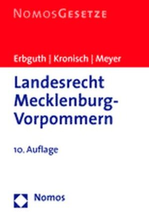 Buchcover Landesrecht Mecklenburg-Vorpommern  | EAN 9783832916244 | ISBN 3-8329-1624-5 | ISBN 978-3-8329-1624-4