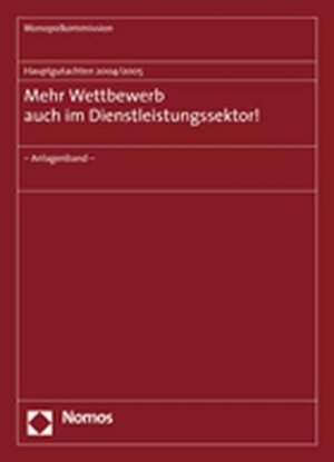 Buchcover Hauptgutachten 2004/2005 - Mehr Wettbewerb auch im Dienstleistungssektor! | Monopolkommission | EAN 9783832923891 | ISBN 3-8329-2389-6 | ISBN 978-3-8329-2389-1