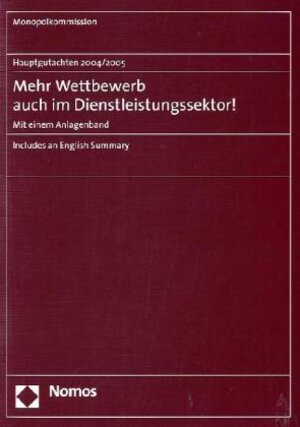 Buchcover Hauptgutachten 2004/2005 - Mehr Wettbewerb auch im Dienstleistungssektor! | Monopolkommission | EAN 9783832923907 | ISBN 3-8329-2390-X | ISBN 978-3-8329-2390-7