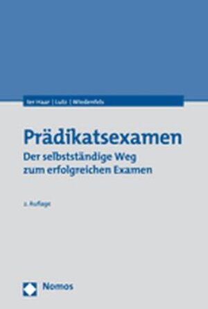 Buchcover Prädikatsexamen | Philipp ter Haar | EAN 9783832927554 | ISBN 3-8329-2755-7 | ISBN 978-3-8329-2755-4