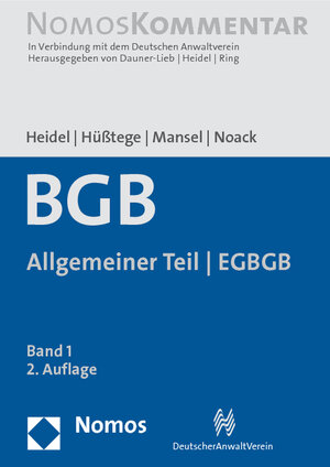 Buchcover Bürgerliches Gesetzbuch: Allgemeiner Teil - EGBGB  | EAN 9783832934392 | ISBN 3-8329-3439-1 | ISBN 978-3-8329-3439-2