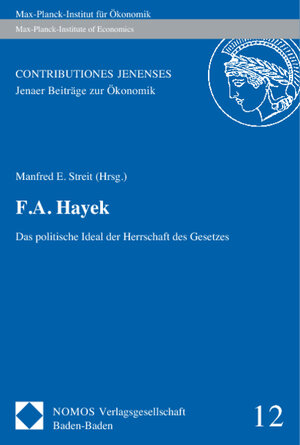 Buchcover F.A. Hayek  | EAN 9783832953515 | ISBN 3-8329-5351-5 | ISBN 978-3-8329-5351-5