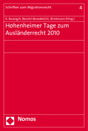 Buchcover Hohenheimer Tage zum Ausländerrecht 2010  | EAN 9783832962999 | ISBN 3-8329-6299-9 | ISBN 978-3-8329-6299-9