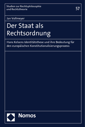 Buchcover Der Staat als Rechtsordnung | Jan Vollmeyer | EAN 9783832964979 | ISBN 3-8329-6497-5 | ISBN 978-3-8329-6497-9