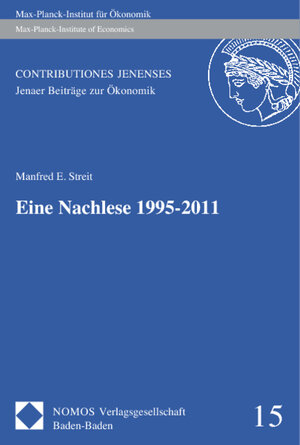 Buchcover Eine Nachlese 1995-2011  | EAN 9783832970581 | ISBN 3-8329-7058-4 | ISBN 978-3-8329-7058-1