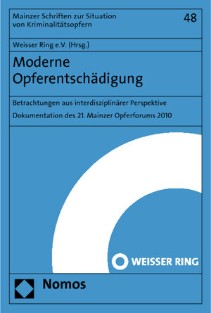 Buchcover Moderne Opferentschädigung  | EAN 9783832971588 | ISBN 3-8329-7158-0 | ISBN 978-3-8329-7158-8