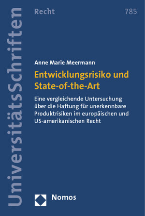 Buchcover Entwicklungsrisiko und State-of-the-Art | Anne Marie Meermann | EAN 9783832978990 | ISBN 3-8329-7899-2 | ISBN 978-3-8329-7899-0