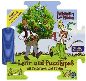 Pettersson und Findus Riesen-Puzzlebuch 1. Lern - und Puzzlespaß mit Pettersson und Findus