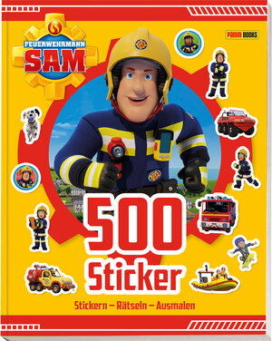 Buchcover Feuerwehrmann Sam: 500 Sticker - Stickern - Rätseln - Ausmalen | Panini | EAN 9783833244414 | ISBN 3-8332-4441-0 | ISBN 978-3-8332-4441-4