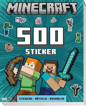 Buchcover Minecraft: 500 Sticker- Stickern - Rätseln - Ausmalen | Panini | EAN 9783833244742 | ISBN 3-8332-4474-7 | ISBN 978-3-8332-4474-2