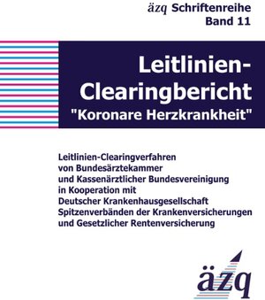 Buchcover Leitlinien-Clearingbericht "Koronare Herzkrankheit"  | EAN 9783833459627 | ISBN 3-8334-5962-X | ISBN 978-3-8334-5962-7