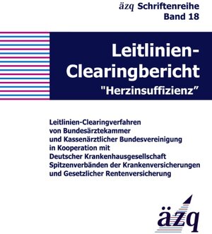 Buchcover Leitlinien-Clearingbericht "Herzinsuffizienz"  | EAN 9783833459672 | ISBN 3-8334-5967-0 | ISBN 978-3-8334-5967-2