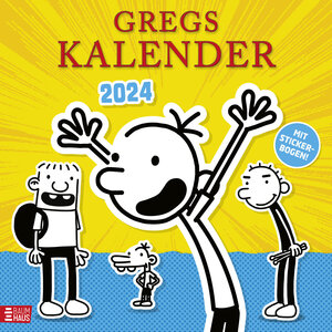 Buchcover Gregs Kalender 2024 | Jeff Kinney | EAN 9783833907715 | ISBN 3-8339-0771-1 | ISBN 978-3-8339-0771-5