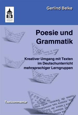 Buchcover Poesie und Grammatik | Gerlind Belke | EAN 9783834010827 | ISBN 3-8340-1082-0 | ISBN 978-3-8340-1082-7